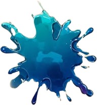 a blue paint spied on a white background.jpg